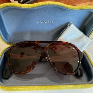 Gucci Aviator Sunglasses, case included